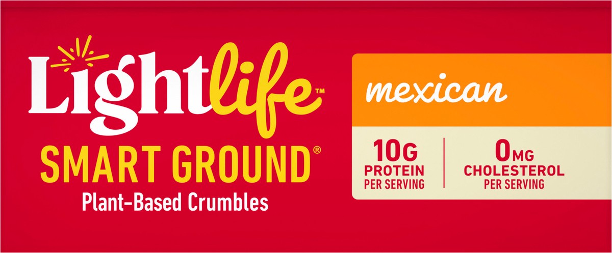 slide 6 of 9, Lightlife Smart Ground Mexican Plant-Based Beef, 12 oz