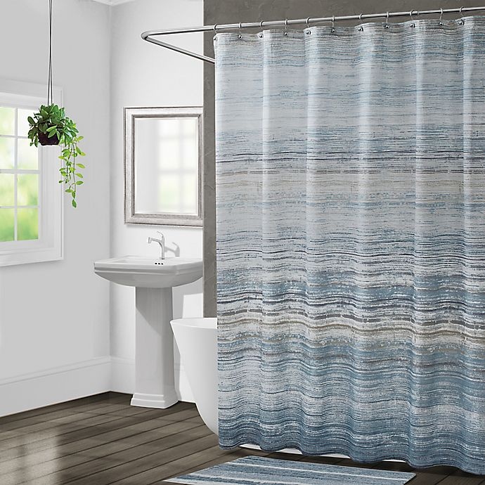 slide 1 of 1, Croscill Nomad Shower Curtain - Blue, 1 ct
