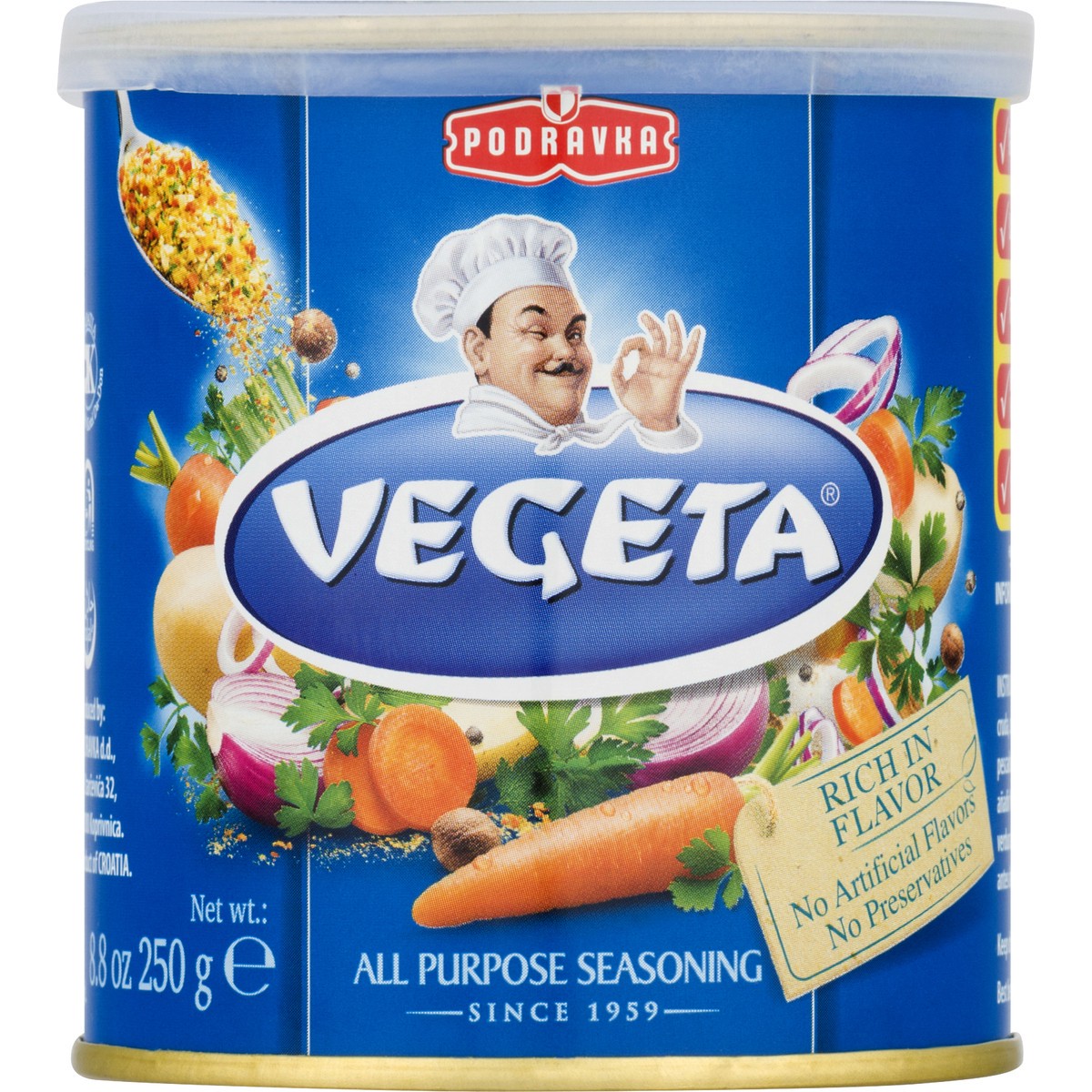 slide 2 of 11, Vegeta Podravka Can Vegeta Seasoning - 8.8 oz, 8.8 oz