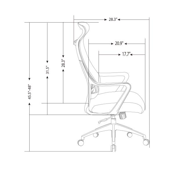 slide 7 of 10, Realspace Lenzer Mesh High-Back Task Chair, Gray, 1 ct