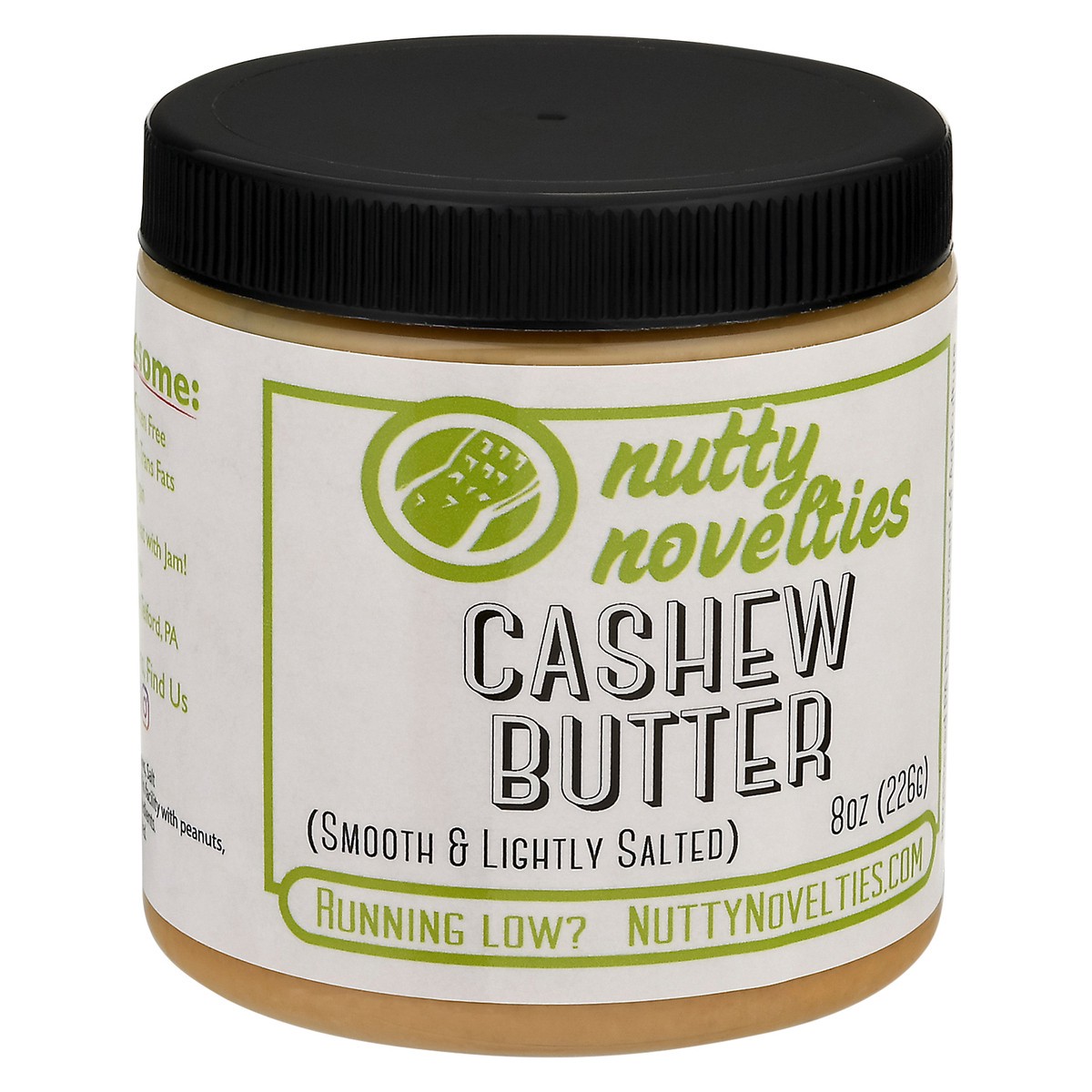 slide 8 of 13, Nutty Novelties Smooth & Slightly Salted Cashew Butter 8 oz, 8 oz