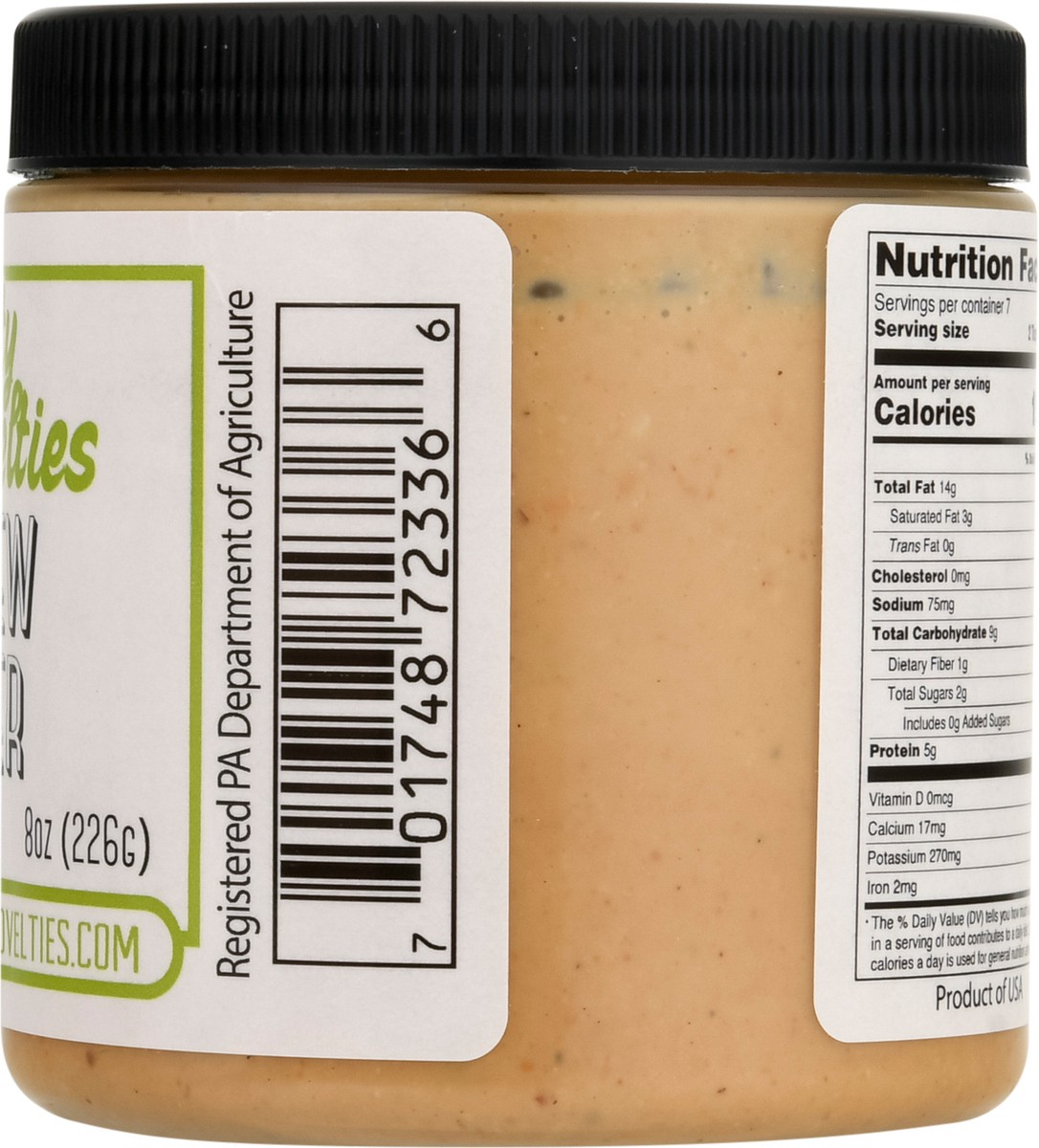 slide 9 of 13, Nutty Novelties Smooth & Slightly Salted Cashew Butter 8 oz, 8 oz