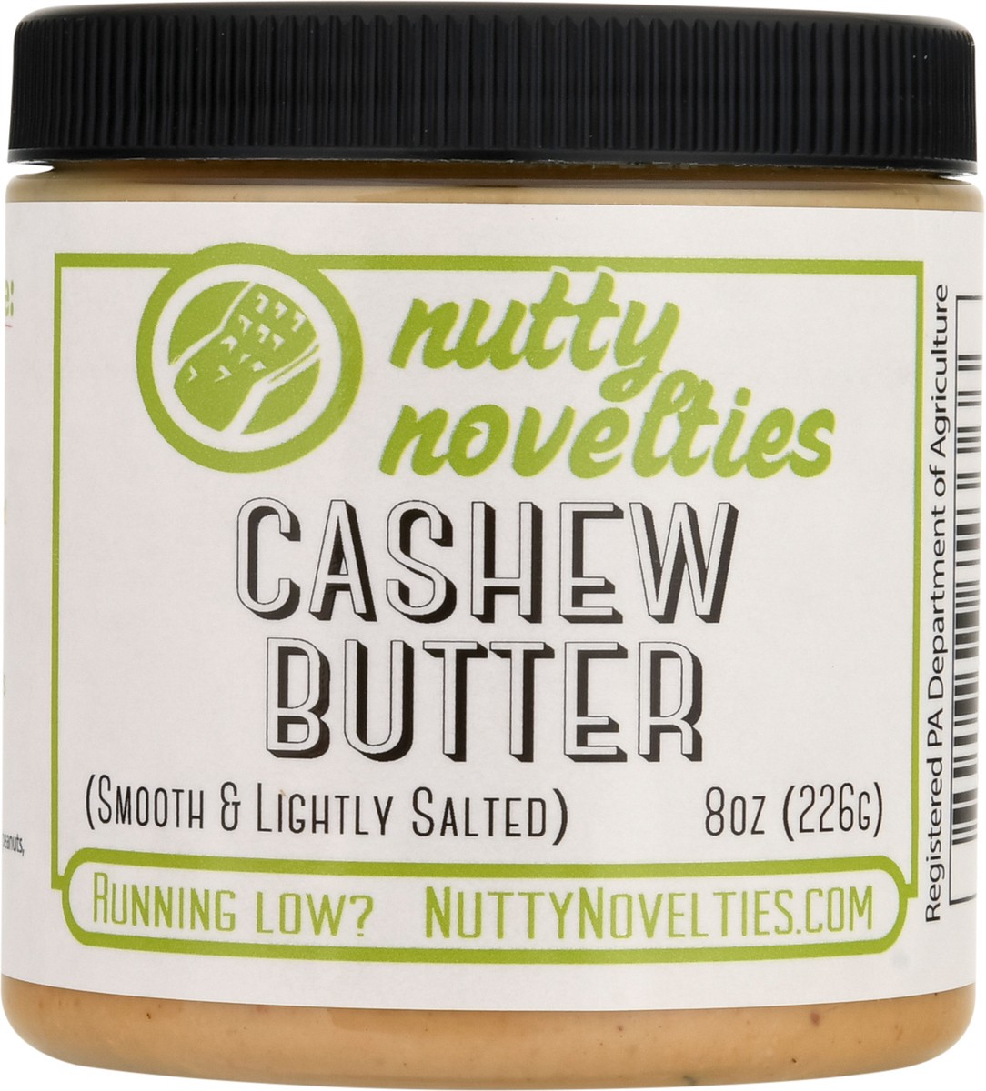 slide 3 of 13, Nutty Novelties Smooth & Slightly Salted Cashew Butter 8 oz, 8 oz