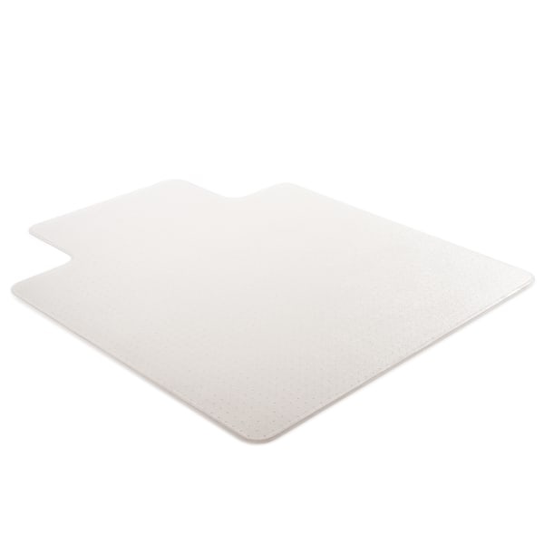slide 1 of 4, Realspace Medium-Pile Chair Mat With Beveled Edge, 45'' X 53'', Clear, 1 ct