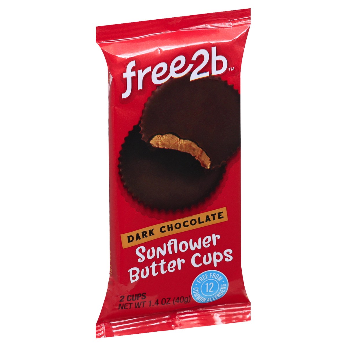 slide 8 of 12, free2b Dark Chocolate Sunflower Butter Cups 2 ea, 2 ct