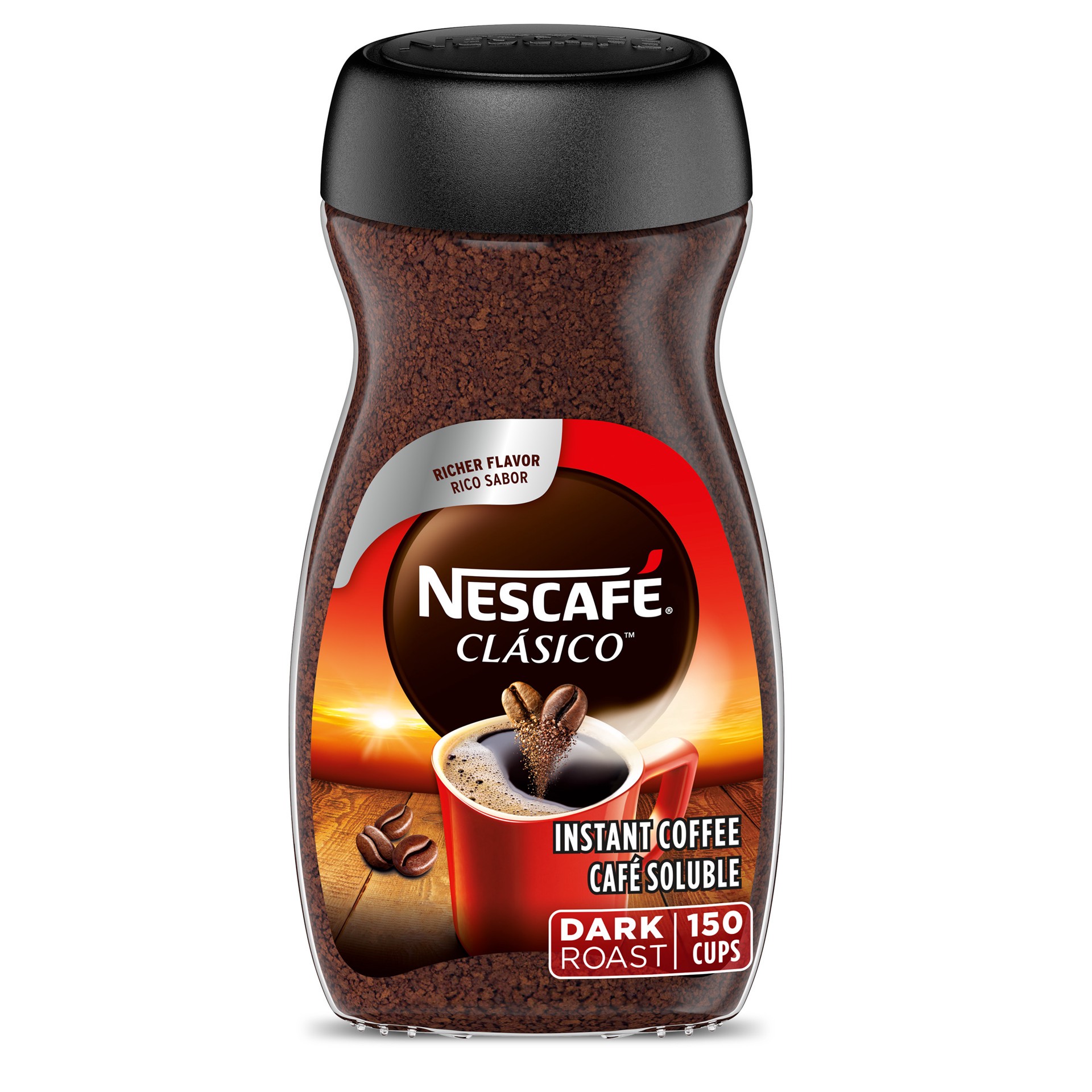 slide 1 of 7, Nescafé NESCAFÉ CLÁSICO Instant Coffee, Dark Roast, 1 Jar - 10.5 oz, 10.5 oz