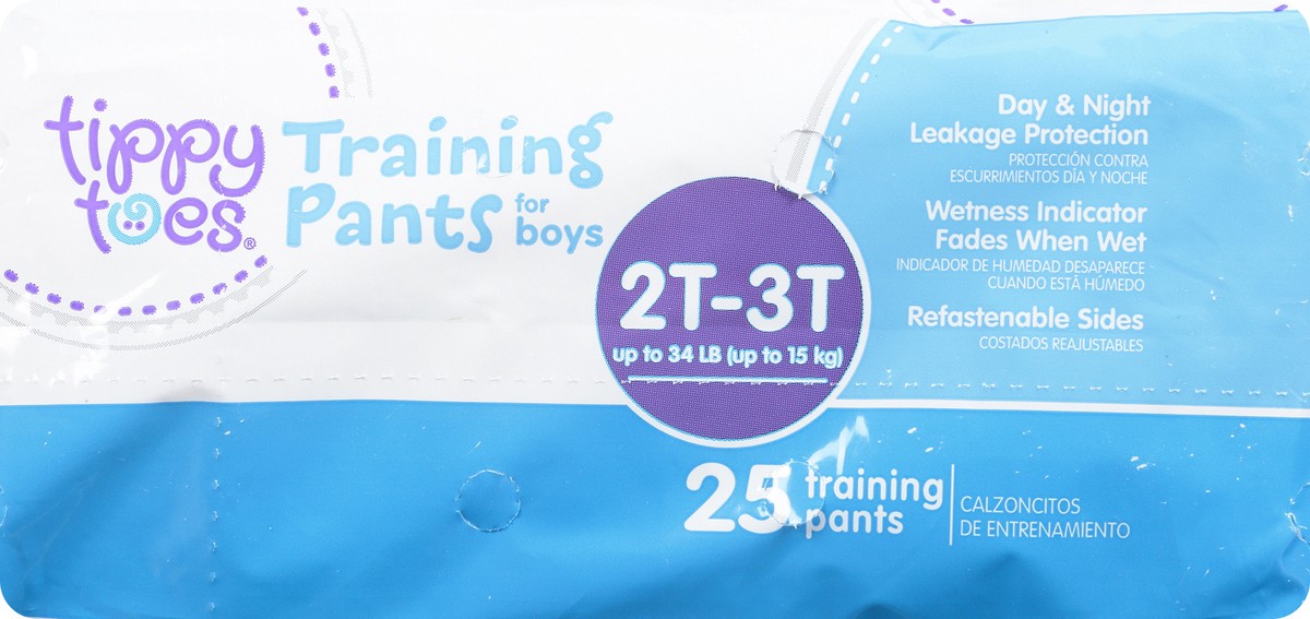 slide 2 of 9, Tippy Toes Training Pants Boy Medium 2T-3T, 25 ct