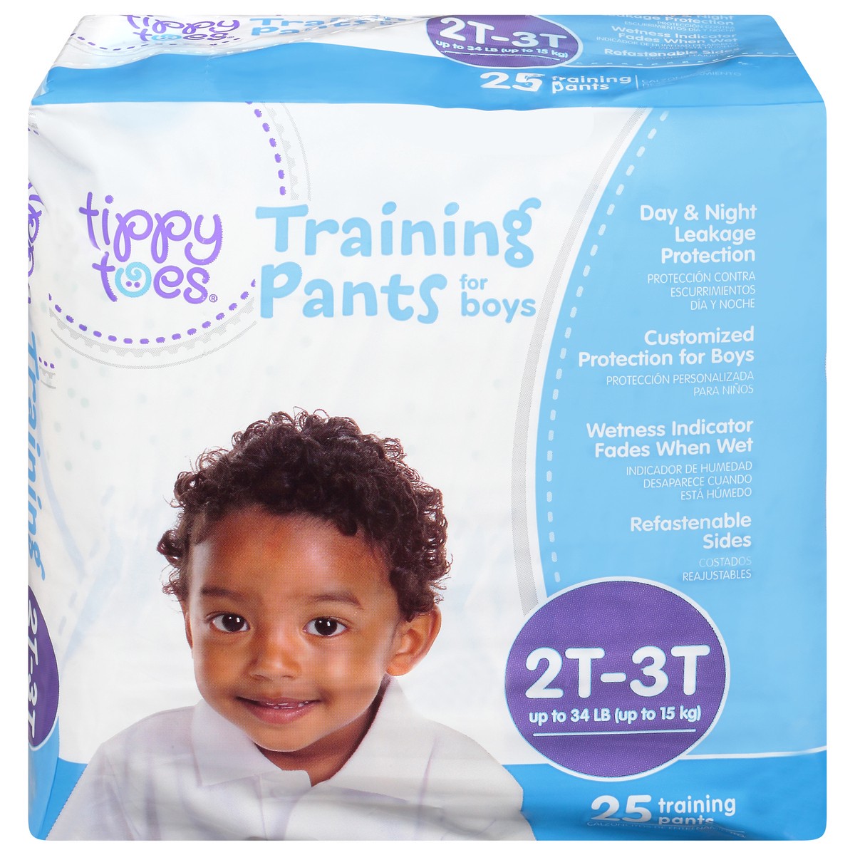 slide 6 of 9, Tippy Toes Training Pants Boy Medium 2T-3T, 25 ct