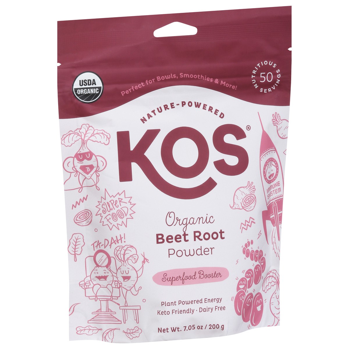 slide 3 of 9, KOS Organic Beet Root Powder 7.05 oz, 7.05 oz