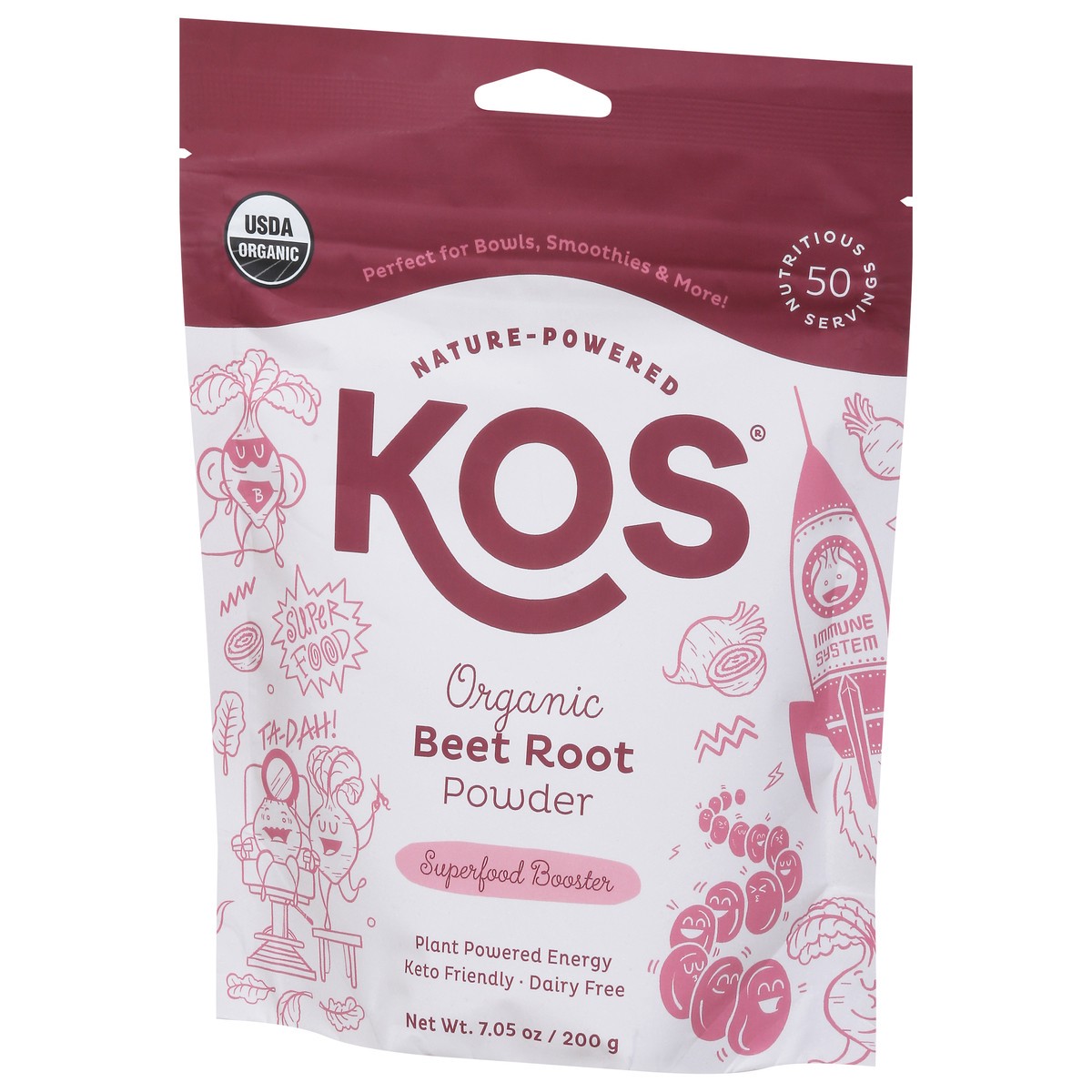 slide 4 of 9, KOS Organic Beet Root Powder 7.05 oz, 7.05 oz