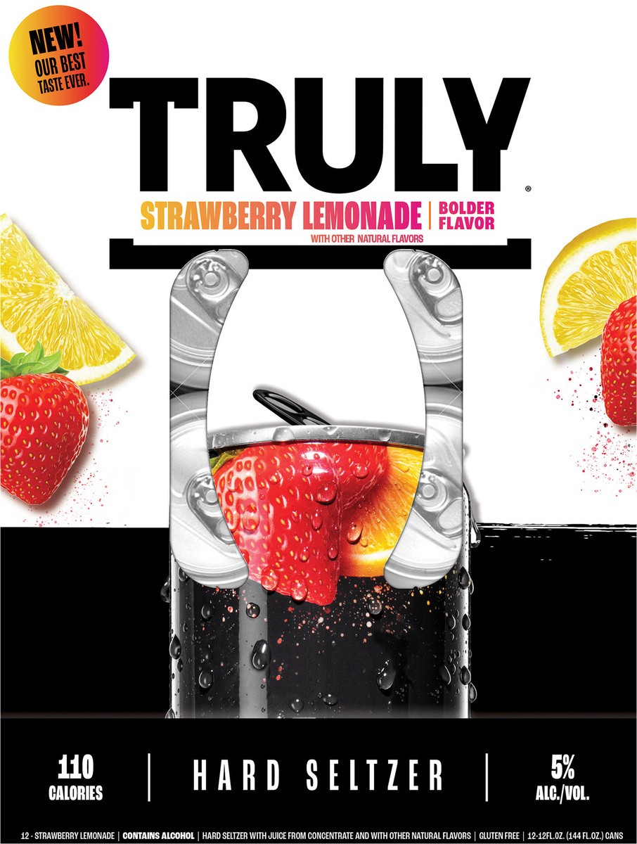 slide 5 of 11, TRULY Hard Seltzer Strawberry Lemonade UT .) - 12 ct, 12 ct