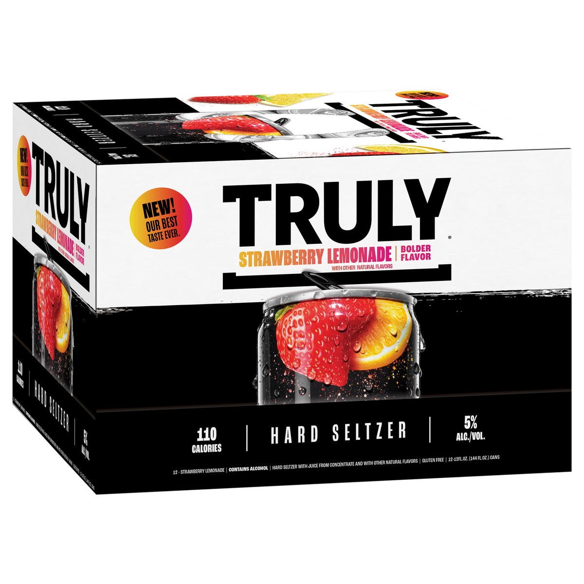 slide 7 of 11, TRULY Hard Seltzer Strawberry Lemonade UT .) - 12 ct, 12 ct
