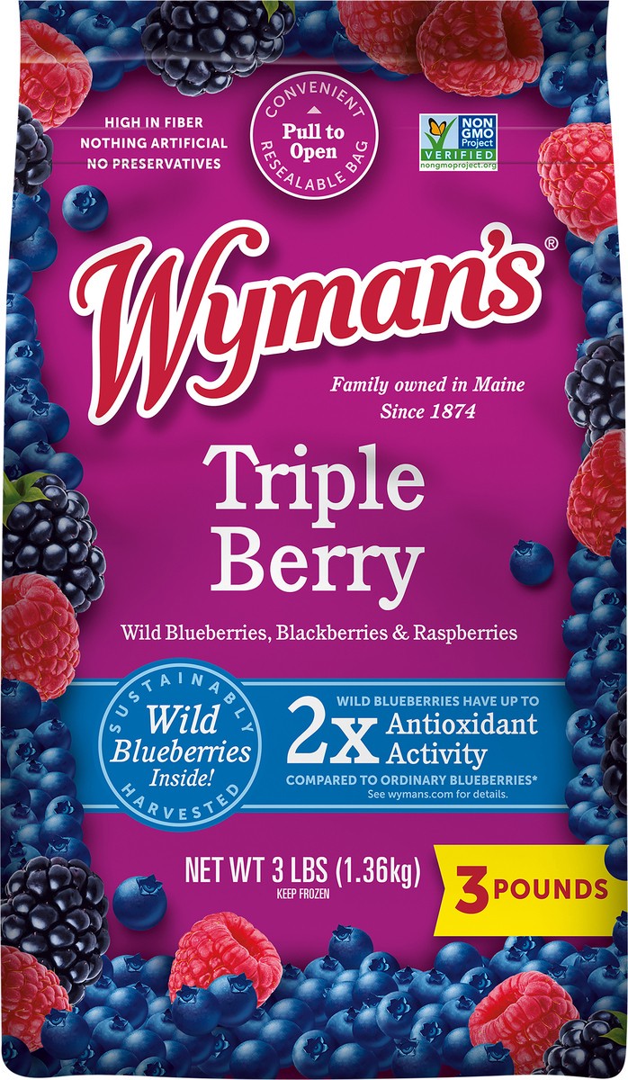 slide 4 of 7, Wyman's Triple Berry 3 lb, 3 lb