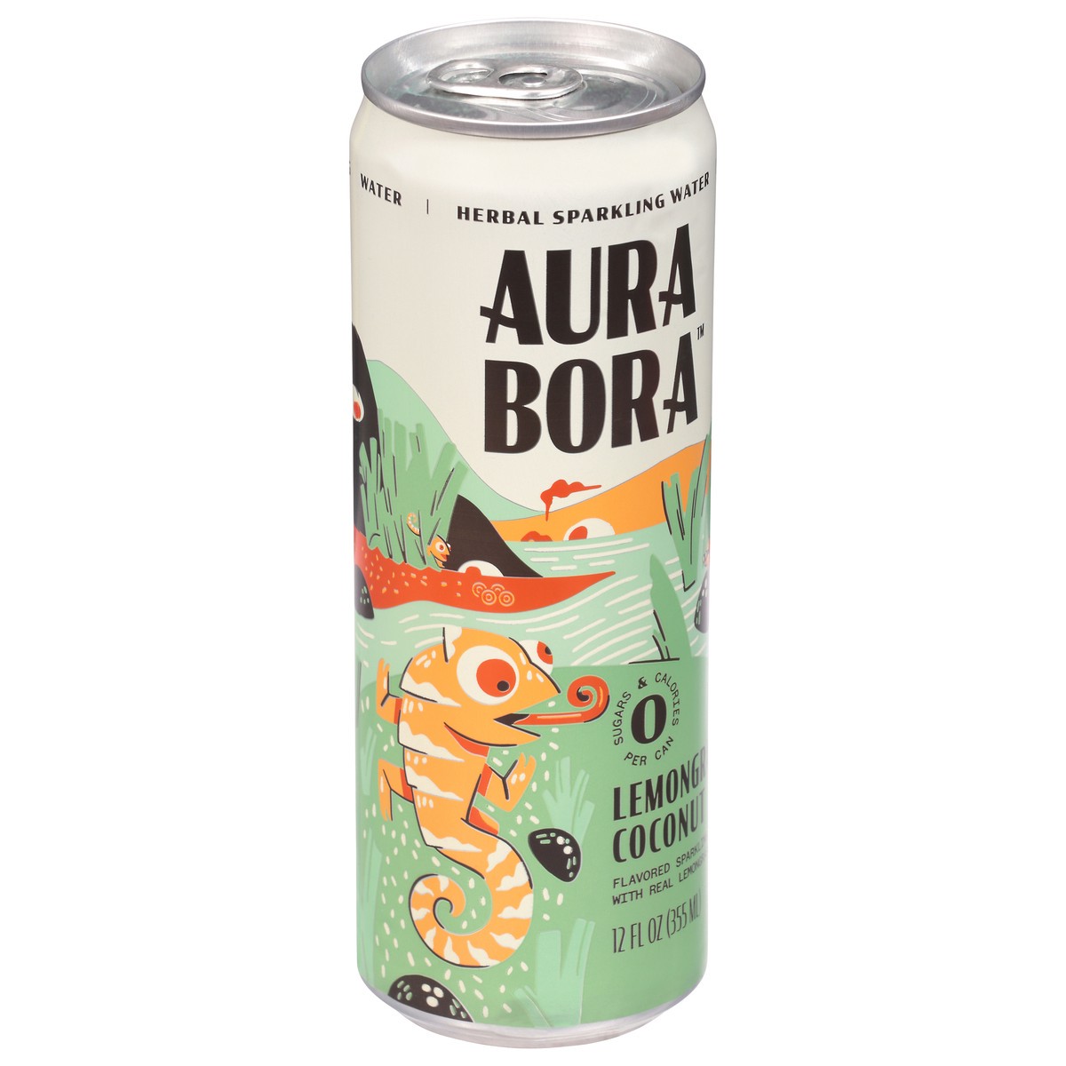 slide 3 of 9, Aura Bora Lemongrass Coconut Herbal Sparkling Water - 12 fl oz, 12 fl oz