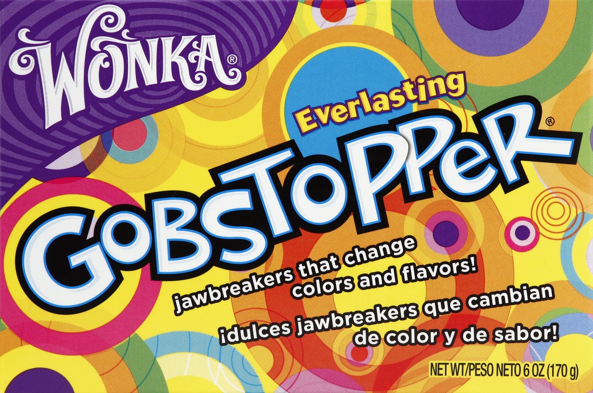 slide 4 of 4, Gobstopper Wonka Everlasting Gobstopper Jawbreakers, 6 oz