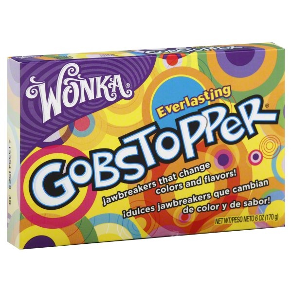 slide 1 of 4, Gobstopper Wonka Everlasting Gobstopper Jawbreakers, 6 oz