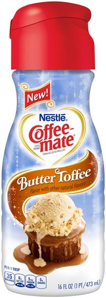 slide 1 of 1, Coffee-Mate Butter Toffee Liquid Coffee Creamer, 16 fl oz