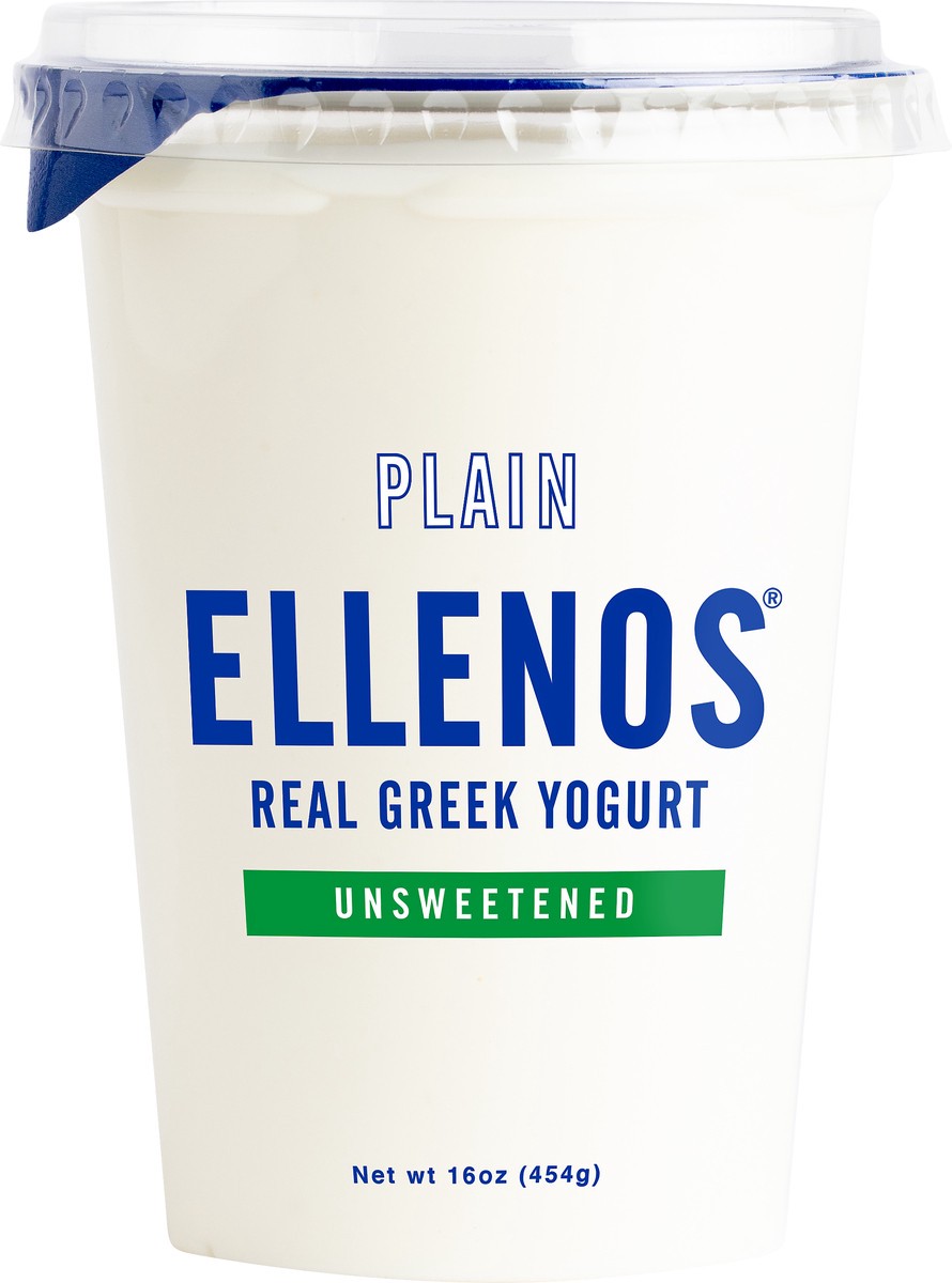 slide 2 of 4, Ellenos Unsweetened Real Greek Plain Yogurt 16 oz, 16 oz