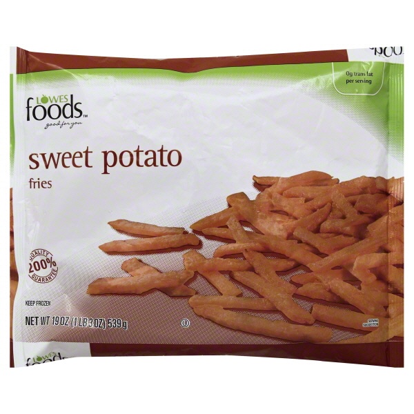 slide 1 of 1, Lowes Foods Sweet Potato Fries, 19 oz