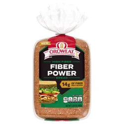 Oroweat Fiber Power Wheat Wide Pan Bread 24 oz
