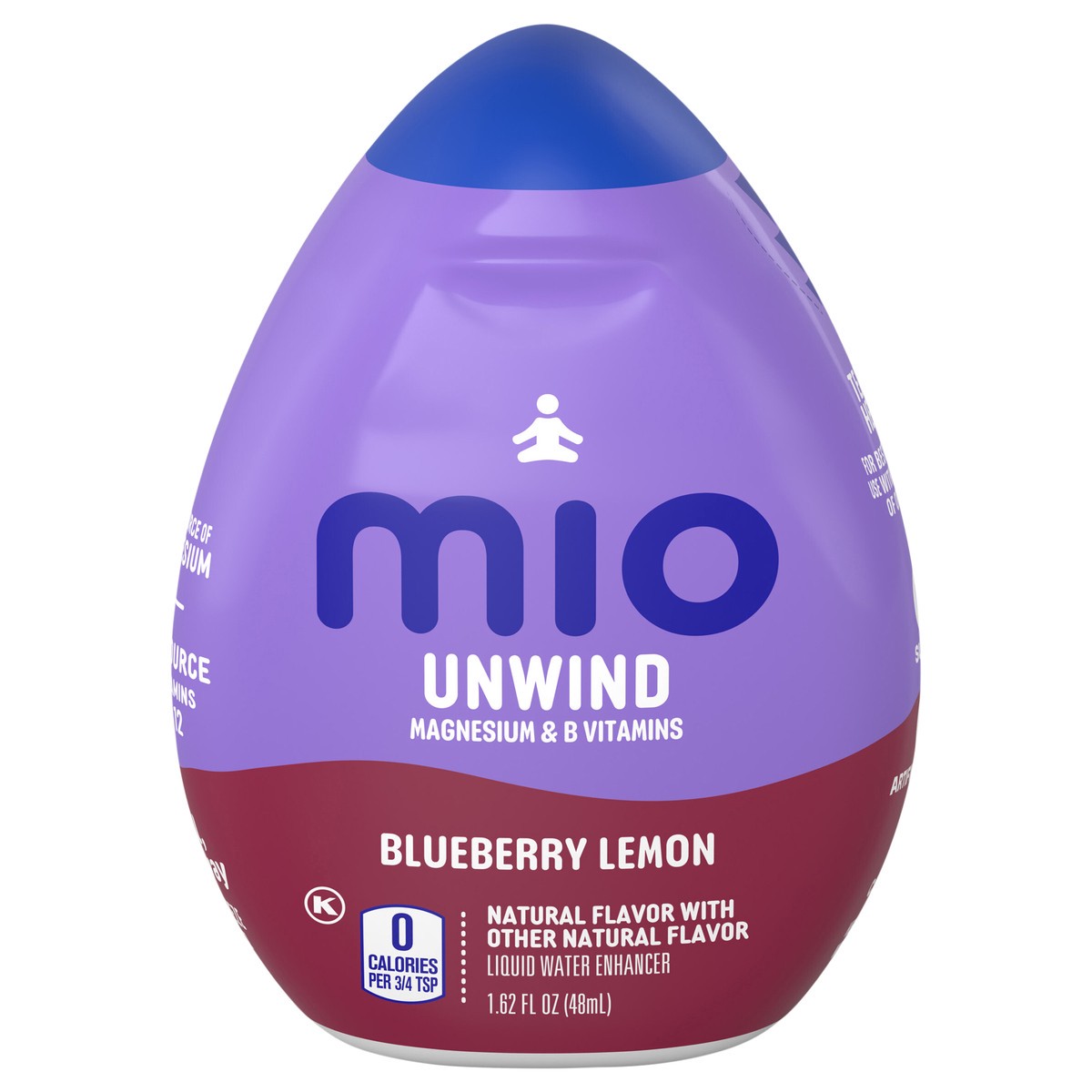 slide 1 of 8, mio Unwind Blueberry Lemon Liquid Water Enhancer with Magnesium & B Vitamins, 1.62 fl oz Bottle, 1.62 fl oz