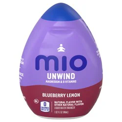 mio Unwind Blueberry Lemon Liquid Water Enhancer with Magnesium & B Vitamins, 1.62 fl oz Bottle