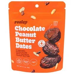 Realsy Chocolate Peanut Butter Dates 3 Each