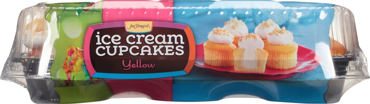 slide 2 of 7, Jon Donaire Yellow Ice Cream Cupcakes 6 ct Clamshell, 14 oz