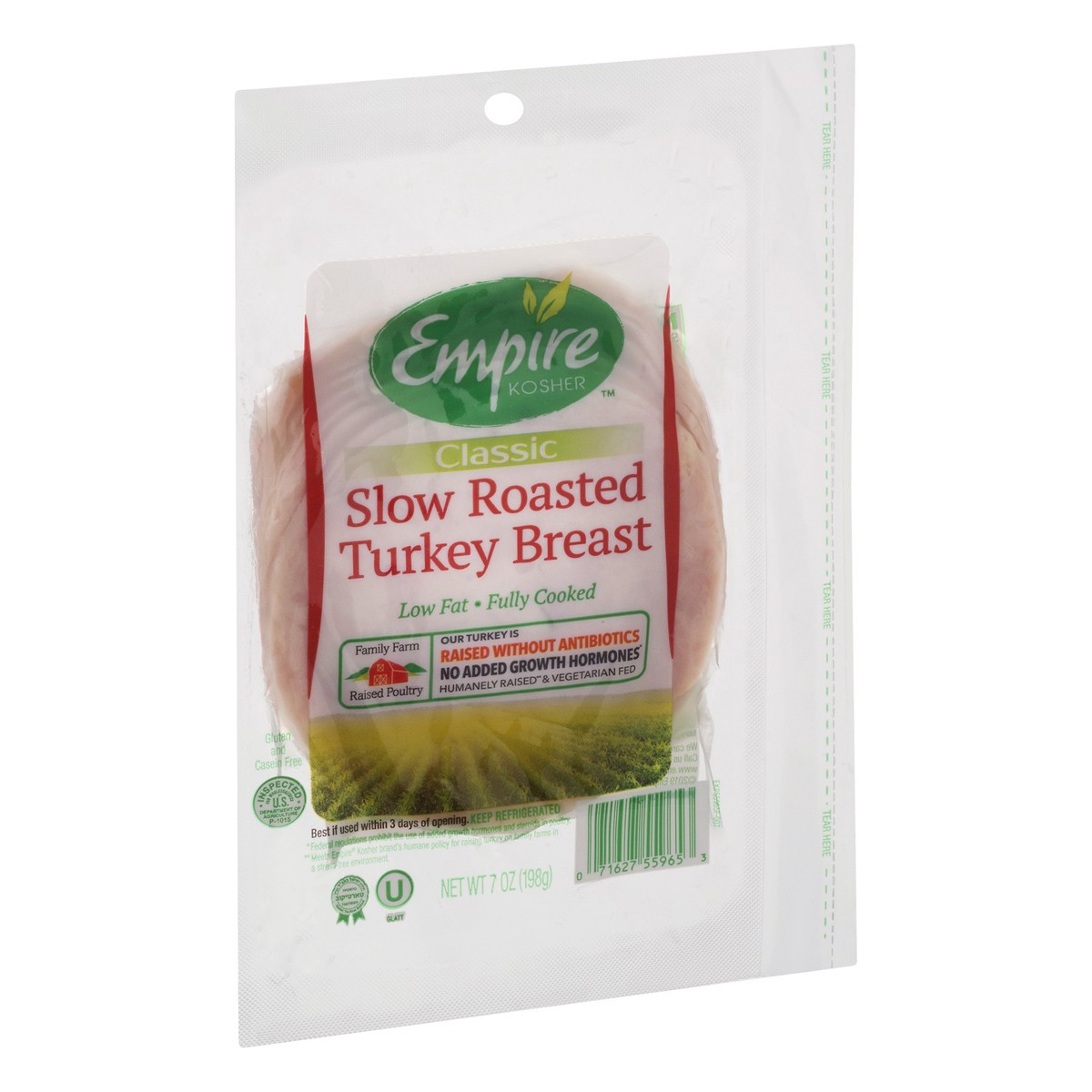 slide 4 of 9, Empire Kosher Classic Slow Roasted Low Fat Turkey Breast 7 oz, 7 oz