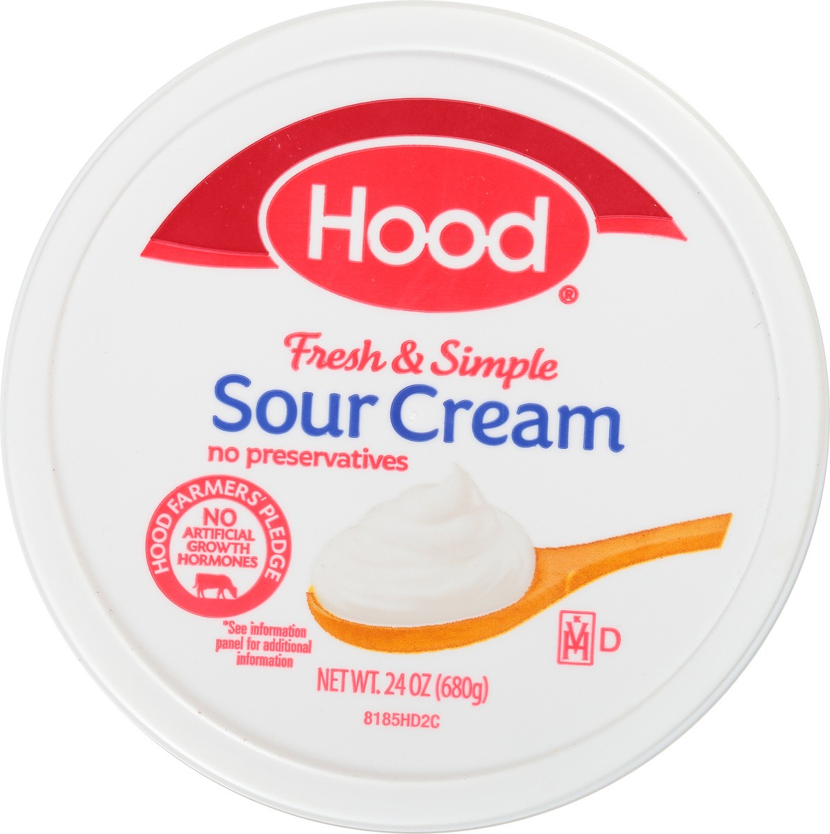 slide 7 of 8, Hood Sour Cream, 24 oz, 24 oz