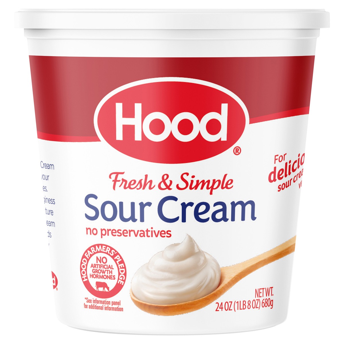 slide 1 of 8, Hood Sour Cream, 24 oz, 24 oz