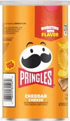 Pringles Potato Crisps Chips, Lunch Snacks, Office and Kids Snacks, Grab N' Go Snack Pack, Cheddar Cheese, 2.5oz Can, 1 Can