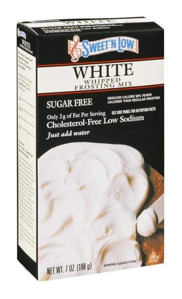 slide 1 of 1, Sweet'N Low White Whipped Frosting Mix, 7 oz