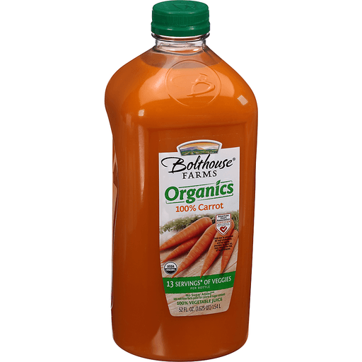 slide 2 of 7, Bolthouse Farms Organic Carrot Juice, 52 fl oz