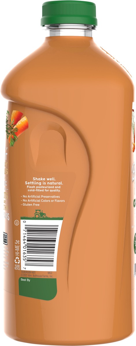 slide 4 of 5, Bolthouse Farms 100% Organic Carrot Vegetable Juice, 52 oz, 52 oz