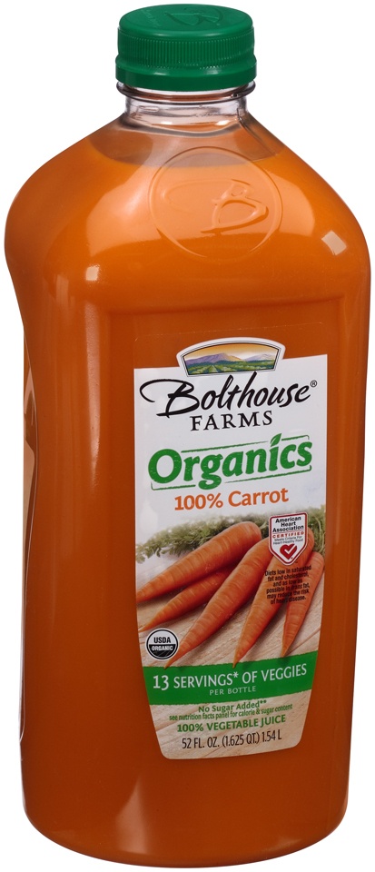 slide 1 of 7, Bolthouse Farms Organic Carrot Juice, 52 fl oz