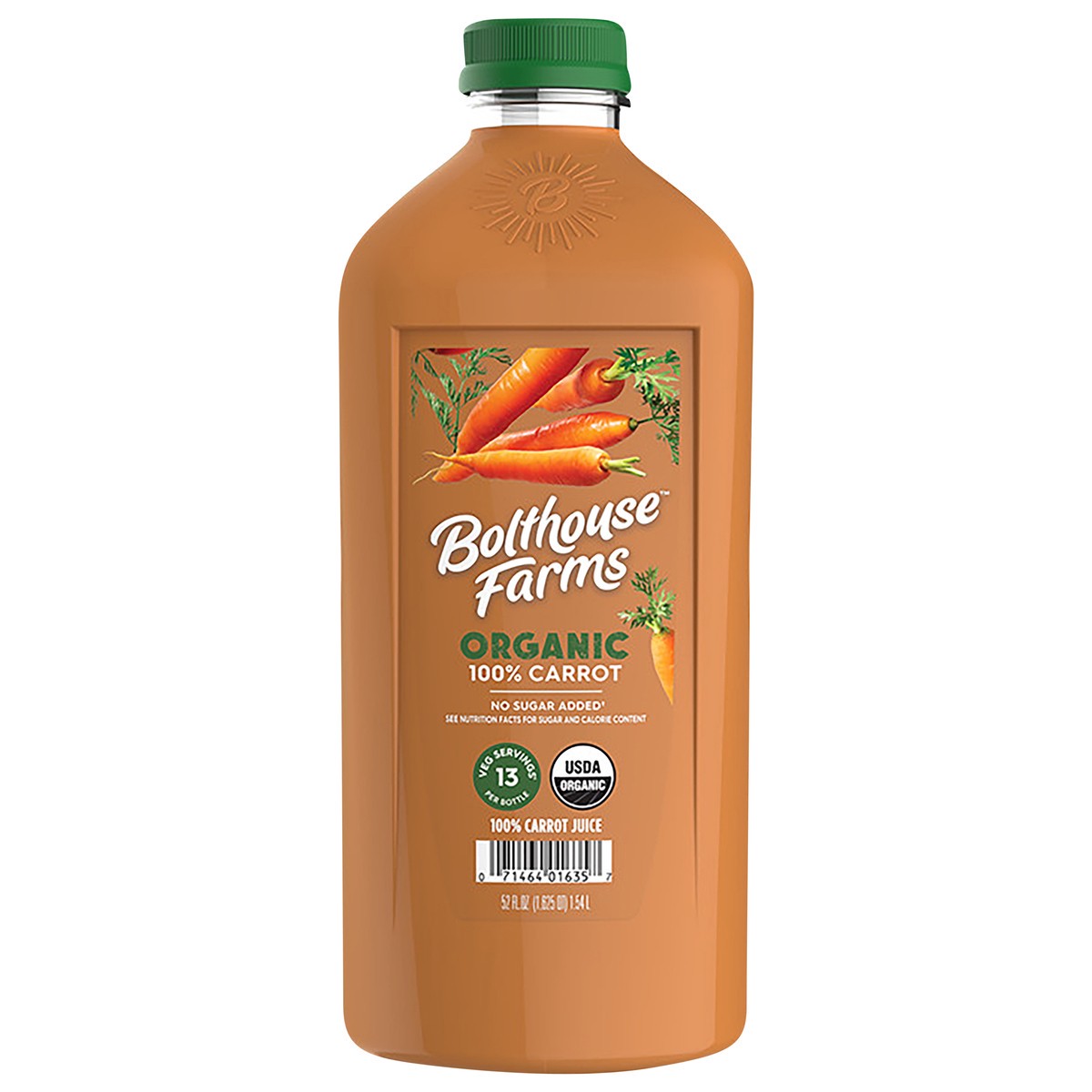 slide 1 of 5, Bolthouse Farms 100% Organic Carrot Vegetable Juice, 52 oz, 52 oz