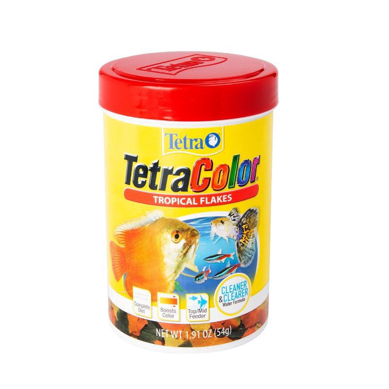slide 1 of 3, TetraColor Tropical Seafood Flakes Fish Food - 1.91oz, 1.91 oz