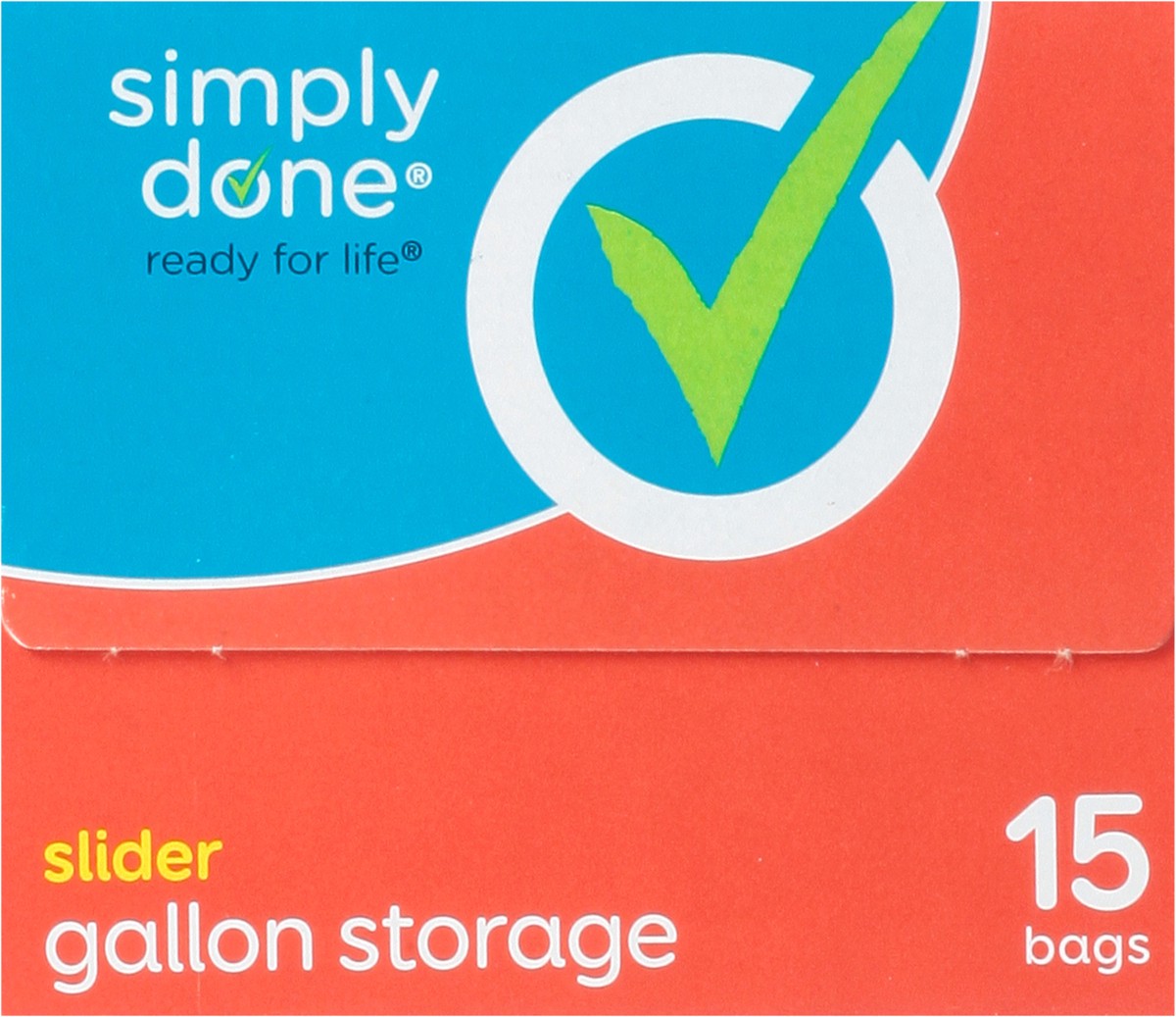 slide 3 of 18, Simply Done Gallon Slider Storage Bags 15 ea, 15 ct