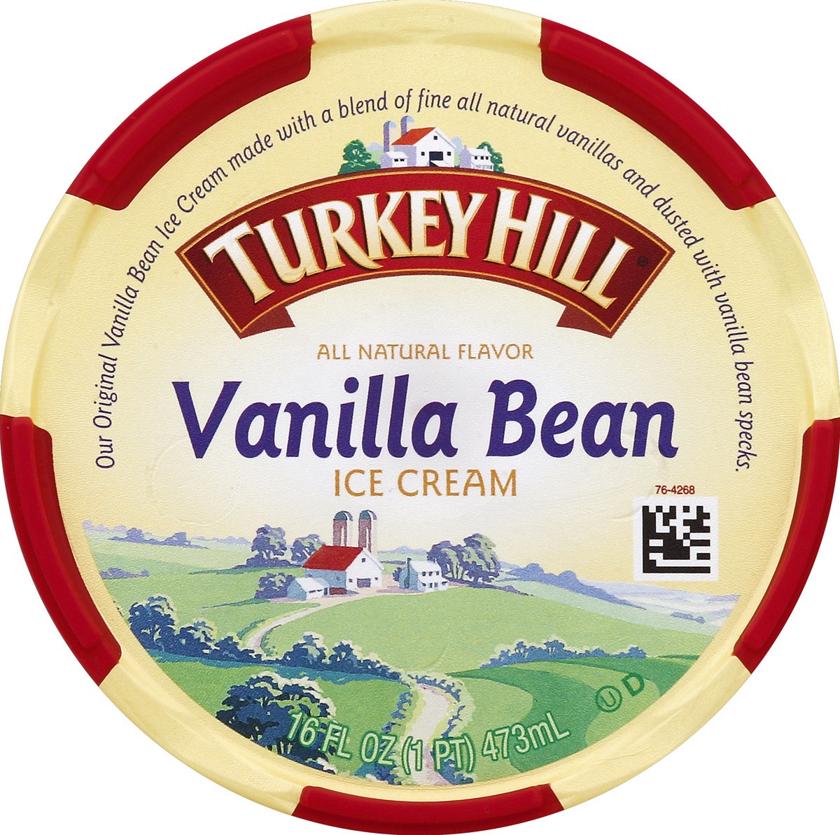 slide 2 of 3, Turkey Hill Vanilla Bean Ice Cream, 16 fl oz