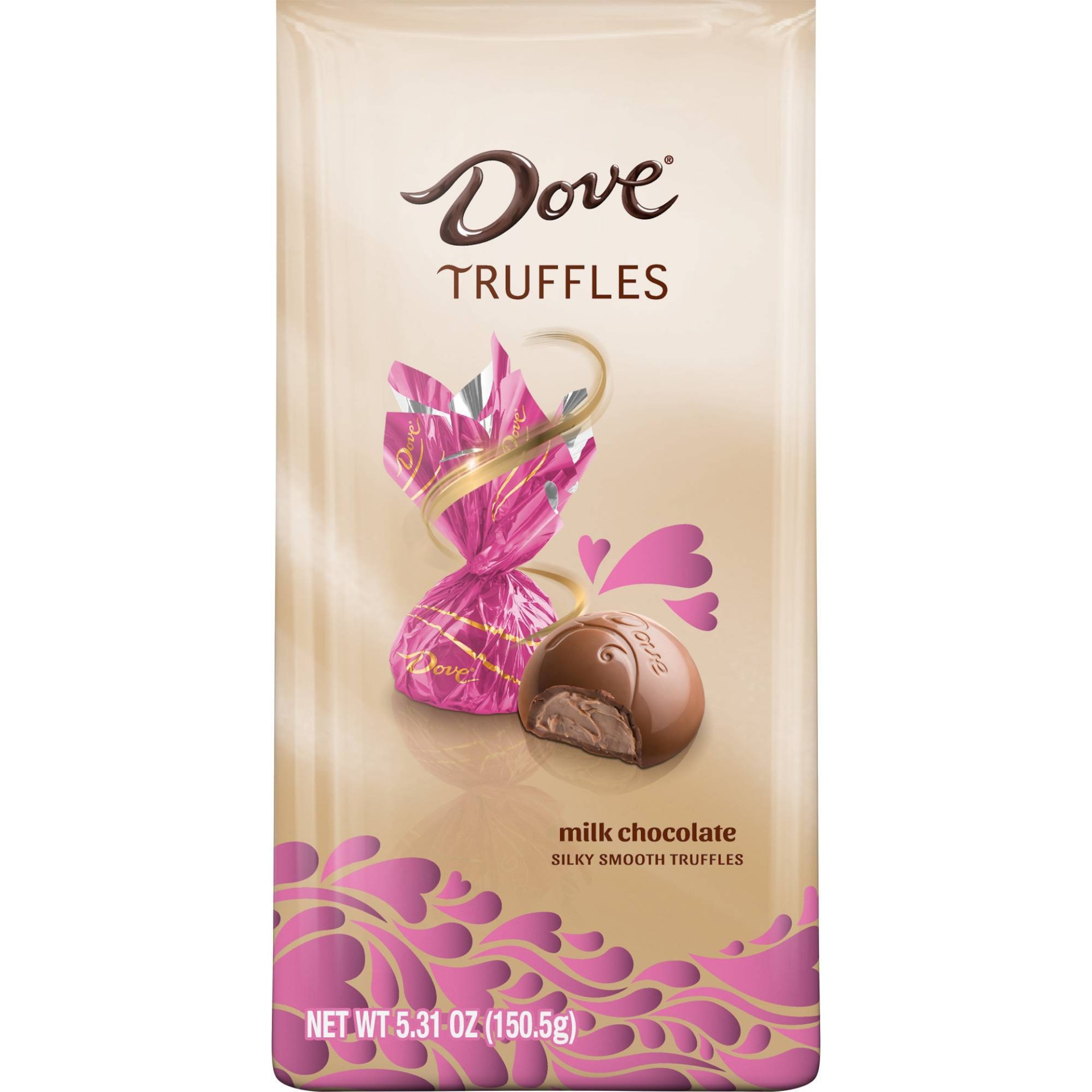 slide 1 of 1, Dove Milk Chocolate Truffles Valentine's Day Candy Gifts Bag, 5.31 oz