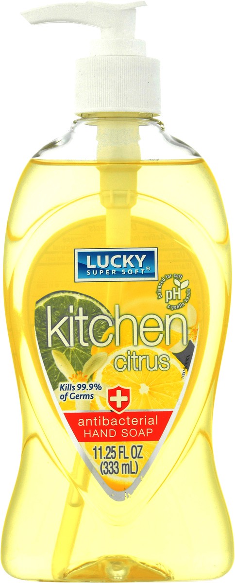 slide 4 of 11, Lucky Super Soft Antibacterial Kitchen Citrus Hand Soap 11.25 oz, 11.25 oz