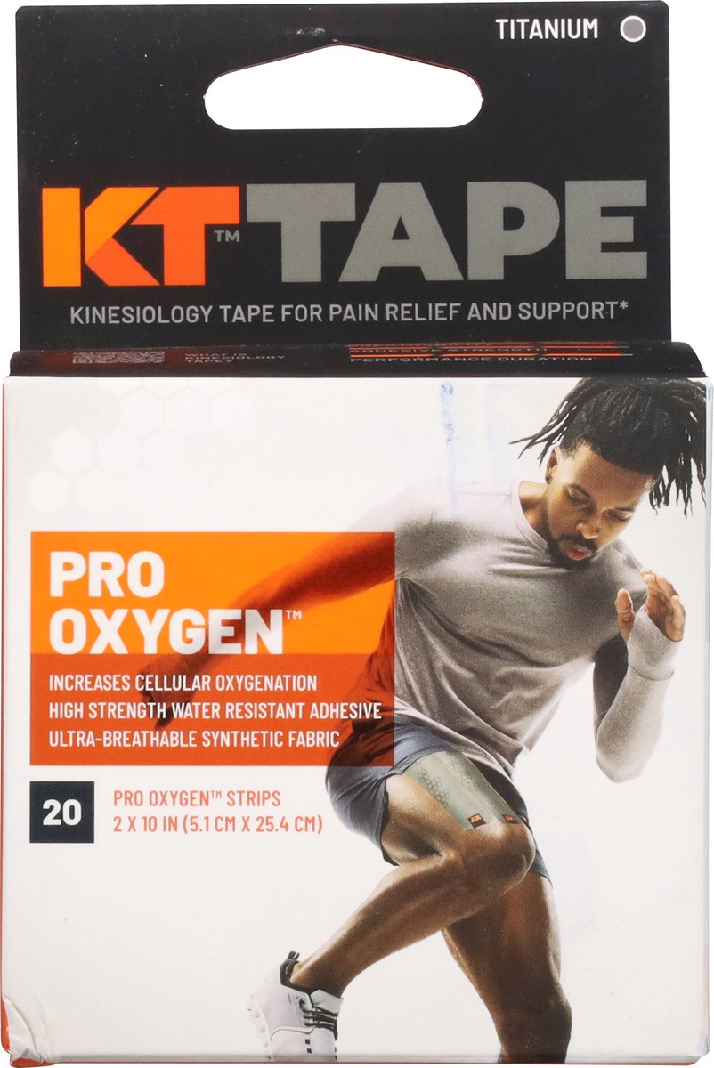 slide 4 of 12, KT Tape Pro Oxygen Titanium Kinesiology Tape 20 ea, 20 ct