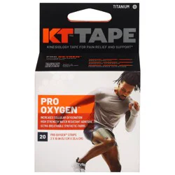 KT Tape Pro Oxygen Titanium Kinesiology Tape 20 ea