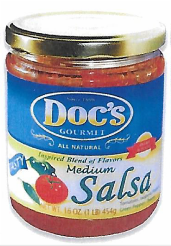 slide 1 of 1, Doc's Gourmet Medium Salsa, 16 oz