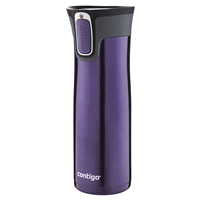 slide 10 of 13, Contigo AUTOSEAL West Loop Vacuum-Insulated Stainless Steel Travel Mug with Easy-Clean Lid, Violet, 20 oz