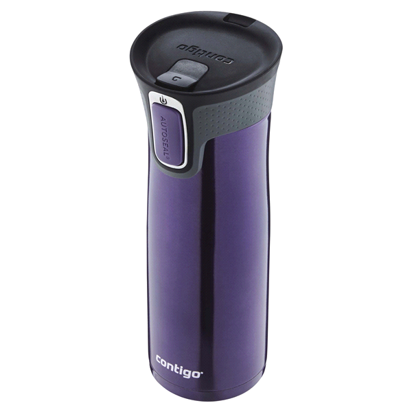 slide 13 of 13, Contigo AUTOSEAL West Loop Vacuum-Insulated Stainless Steel Travel Mug with Easy-Clean Lid, Violet, 20 oz