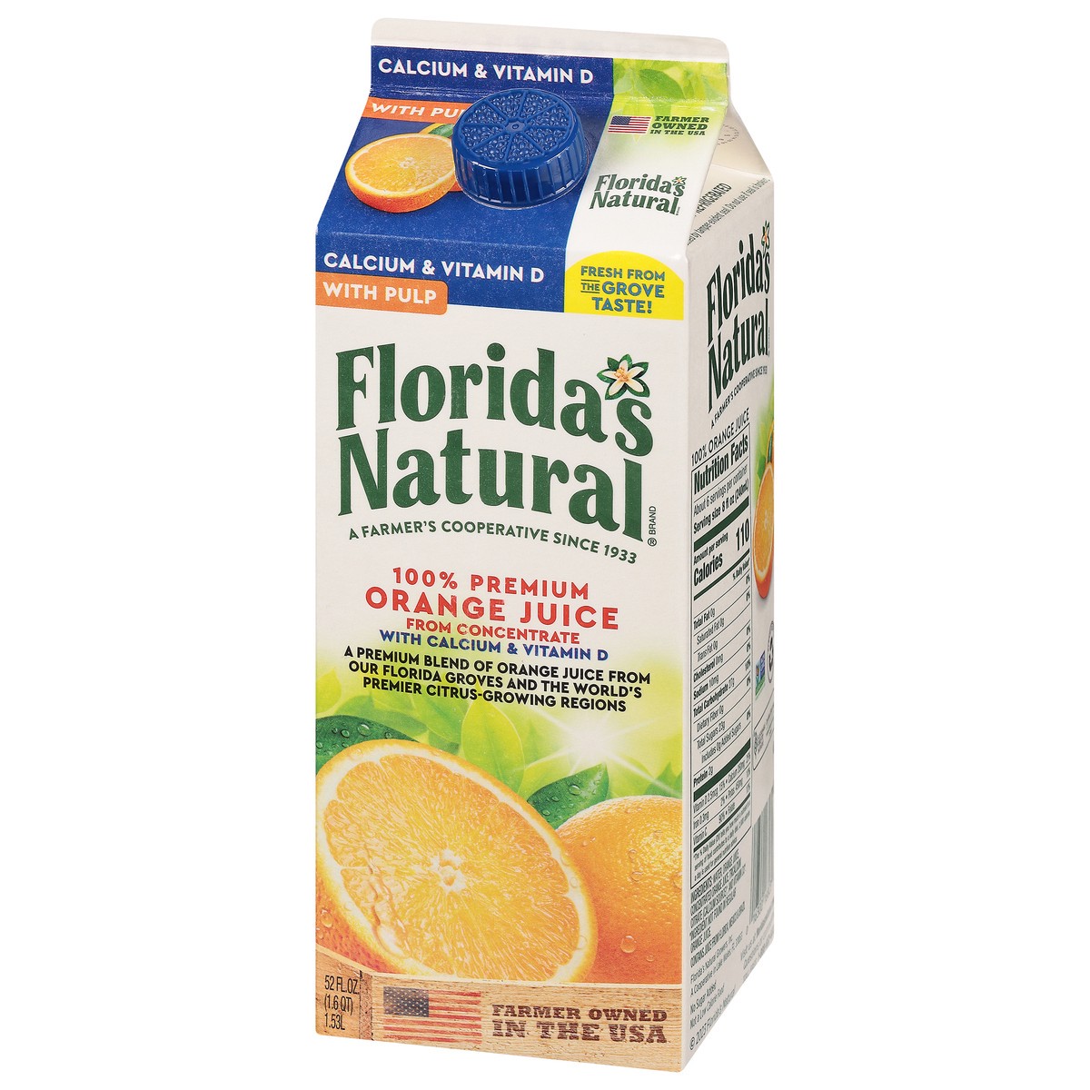 slide 7 of 9, Florida's Natural Some Pulp Orange Jell-O - 52 oz, 52 oz