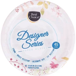 Best Choice Designer Paper Plates