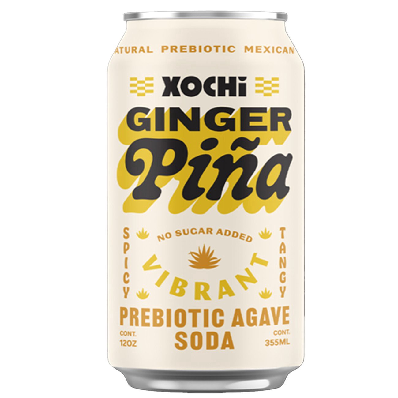 slide 1 of 1, XOCHi Prebiotic Agave Soda - Ginger Piña, 12 oz